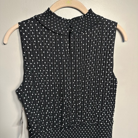 Nanette Lepore Sleeveless Polka Dot Dress sz 10 Classy Preppy Sophisticated NWT - Picture 7 of 13